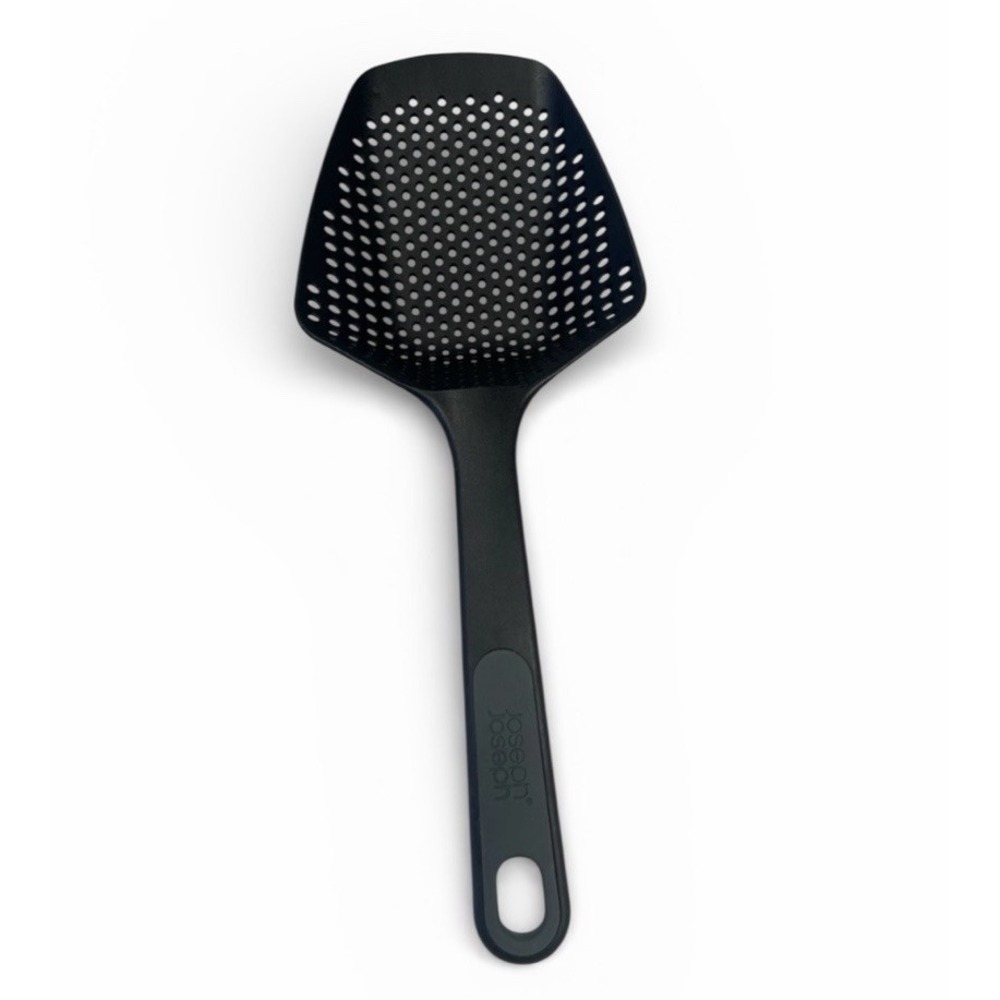 Joseph Joseph Large Black Scoop Colander Strainer Slotted Spoon